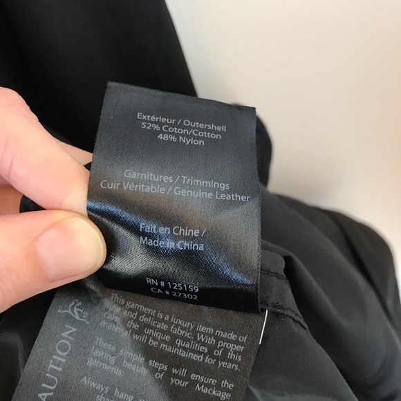 Mackage water resistant black trench - Picture 11 of 11